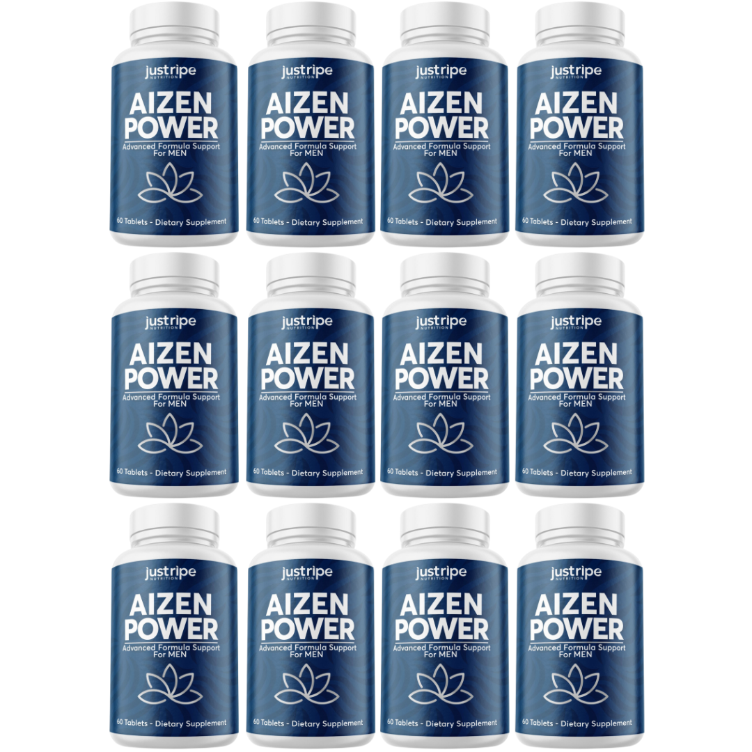 12 Pack Aizen Power Male Supplement for Drive & Energy 60ct